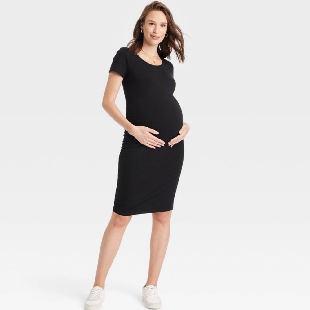 Short Sleeve Essential T-Shirt Maternity Dress - Isabel Maternity
